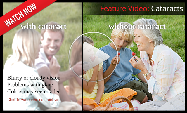 comparison of scene with and without cataracts