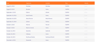 2015 FB Schedules