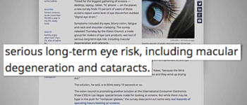 Almost Three Quarters of Adults Report Digital Eye Strain 