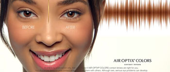 Enhance Your Eye Color with AIR OPTIX COLORS contact lenses